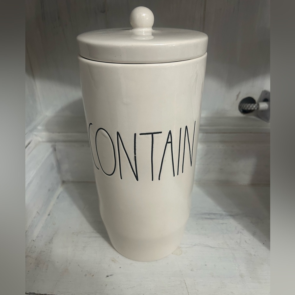 Rae Dunn 
Container
White